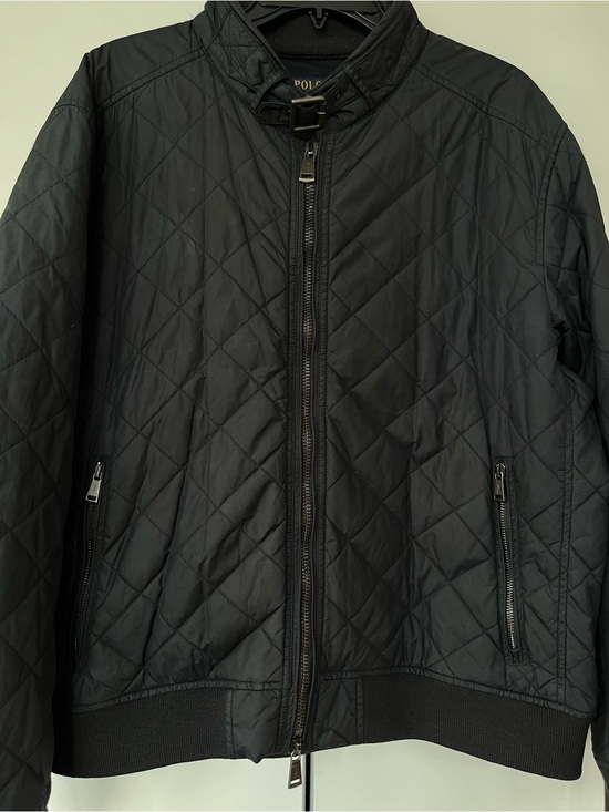 Polo Ralph Lauren Other - Polo by Ralph Lauren Black Quilted Bomber/Moto Jacket-XL